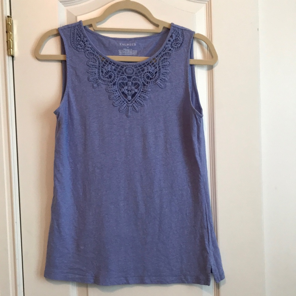 Talbots Sleeveless Linen/Cotton Top